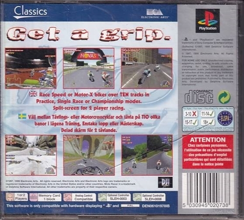 Moto Racer Platinum - Mangler Manual - PS1 (B Grade) (Genbrug)